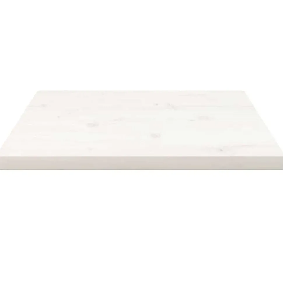 vidaXL Tafelblad vierkant 40x40x2,5 cm massief grenenhout wit