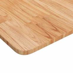vidaXL Tafelblad vierkant 40x40x1,5cm massief eiken lichtbruin