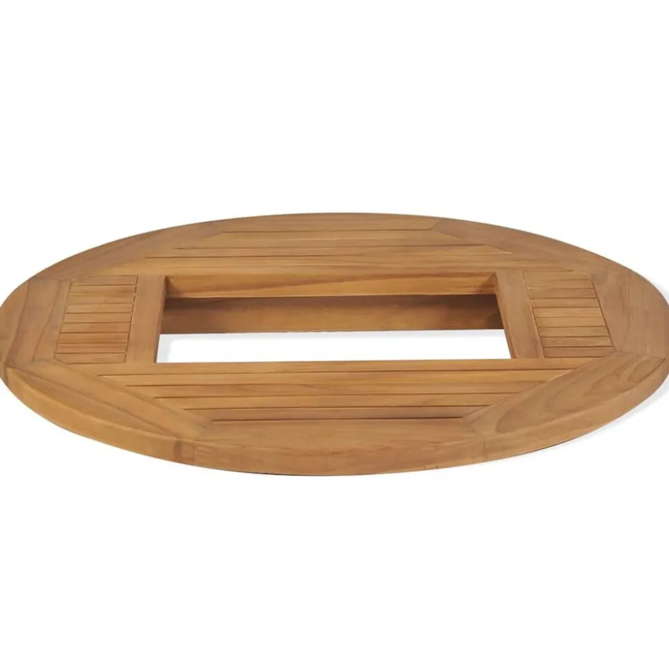 vidaXL Tafelblad voor bierkrat 70 cm teakhout