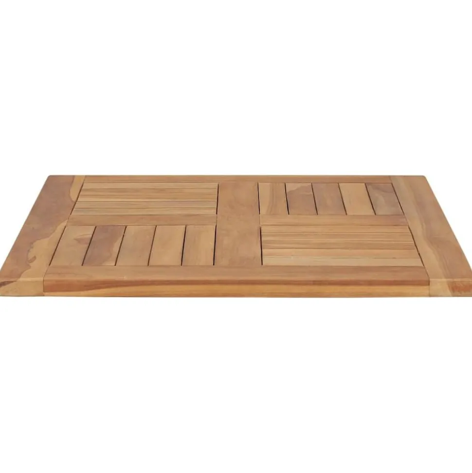 vidaXL Tafelblad 60x60x2,5 cm massief teakhout