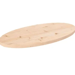 vidaXL Tafelblad 70x35x2,5 cm massief grenenhout ovaal