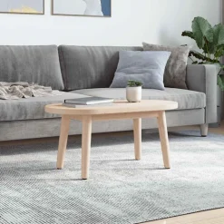vidaXL Tafelblad 60x30x2,5 cm massief grenenhout ovaal