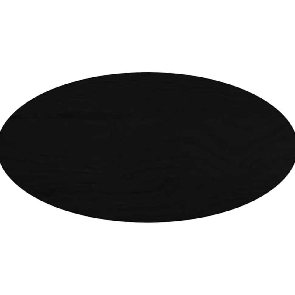 vidaXL Tafelblad 80x40x2 cm ovaal massief eikenhout donkerbruin