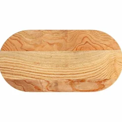 vidaXL Tafelblad 80x40x2 cm ovaal massief eikenhout lichtbruin