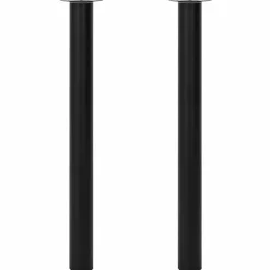 vidaXL Tafelpoten telescopisch 710-1100 mm zwart 2 st