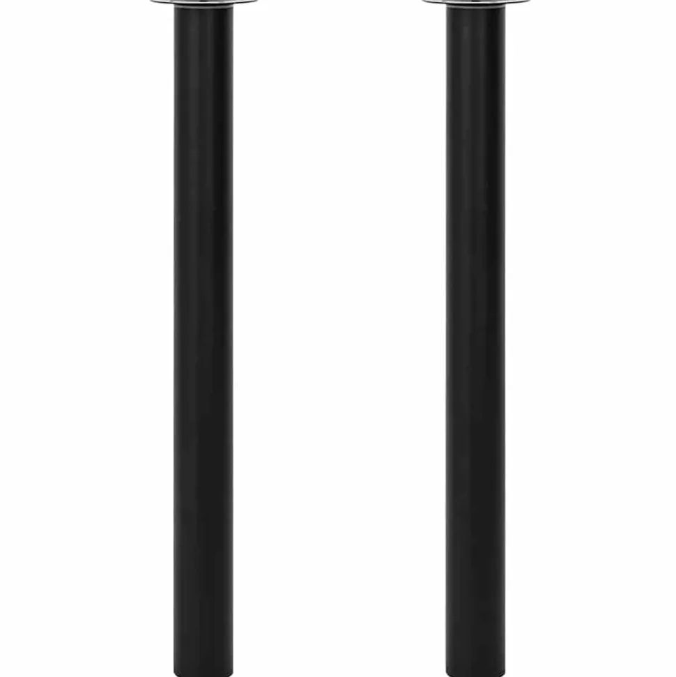 vidaXL Tafelpoten telescopisch 710-1100 mm zwart 2 st
