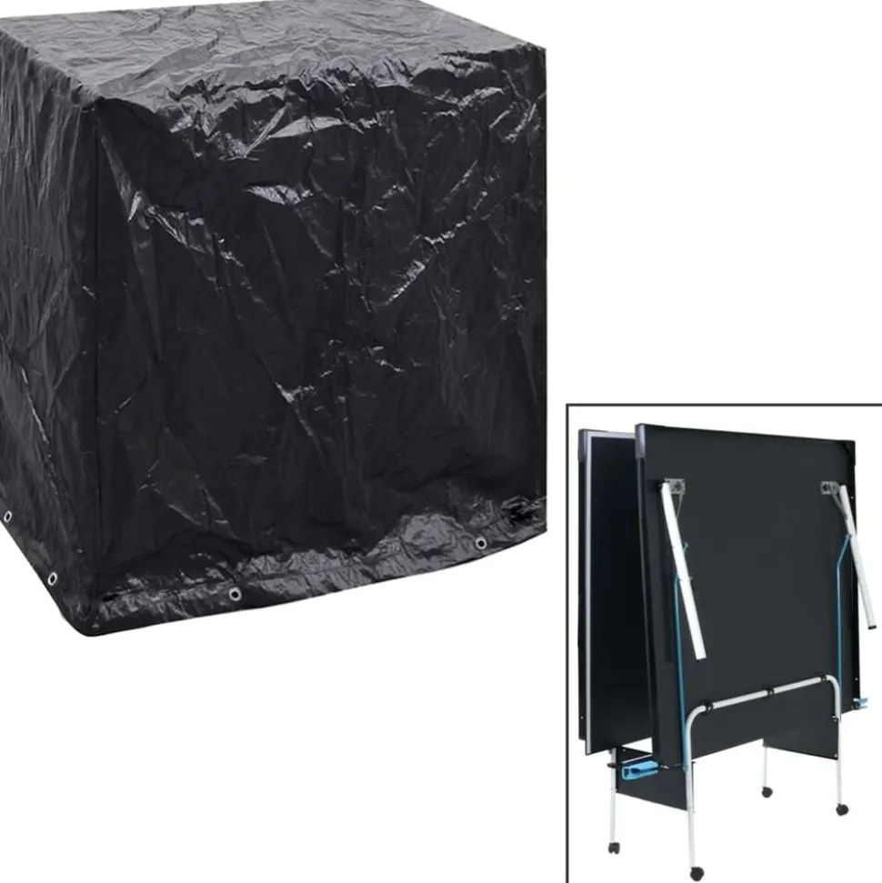 vidaXL Tafeltennistafelhoes met 8 oogjes 160x55x182 cm