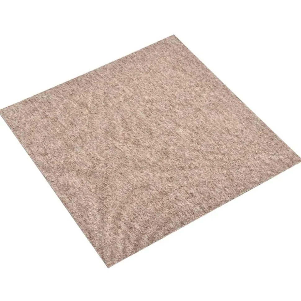 vidaXL Tapijt 20 pcs Beige 50 x 50 cm 100% Polypropyleen