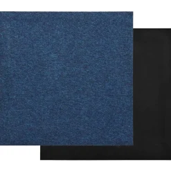 vidaXL Tapijt 20 pcs Donkerblauw 50 x 50 cm 100% Polypropyleen
