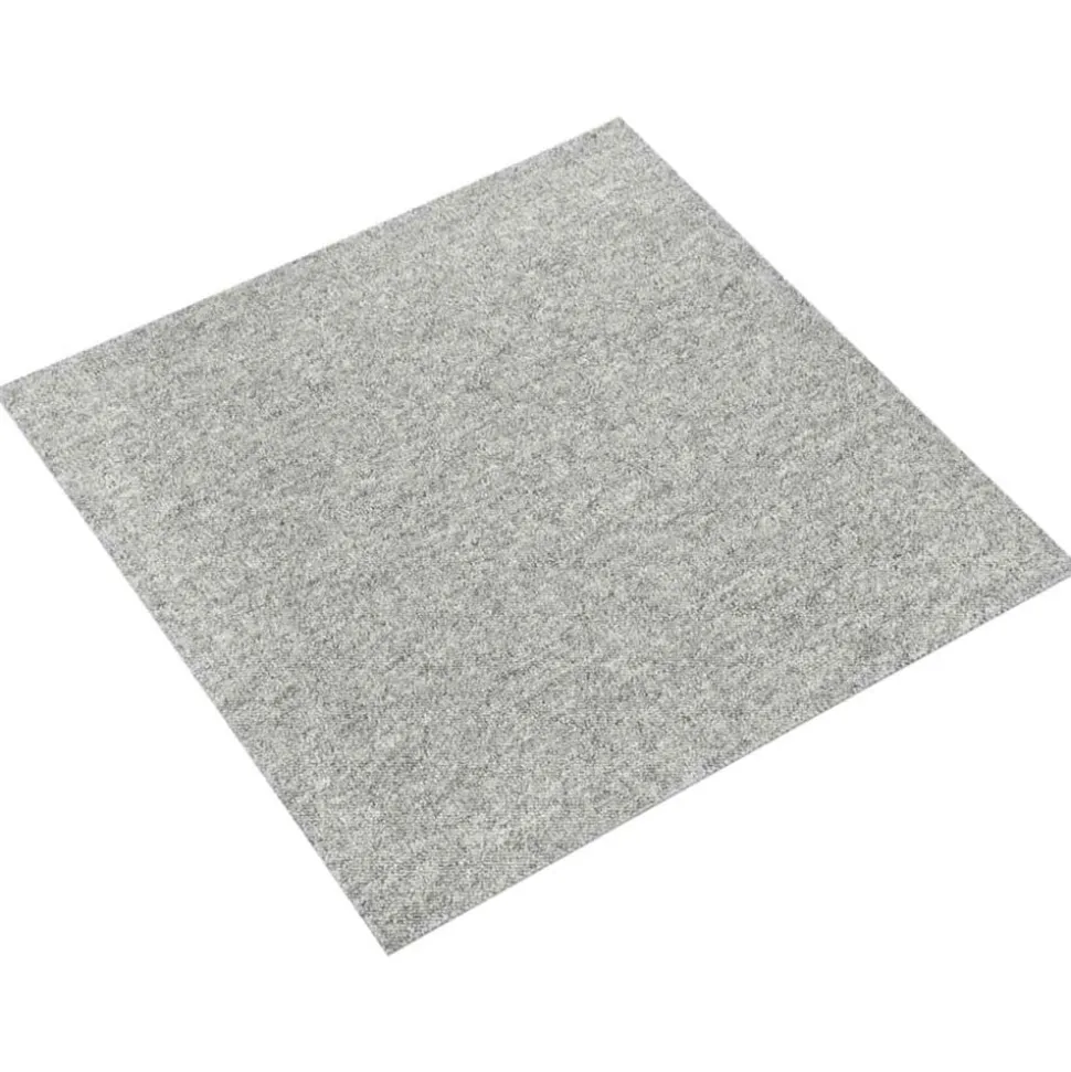 vidaXL Tapijt 20 pcs Lichtgrijs 50 x 50 cm 100% Polypropyleen