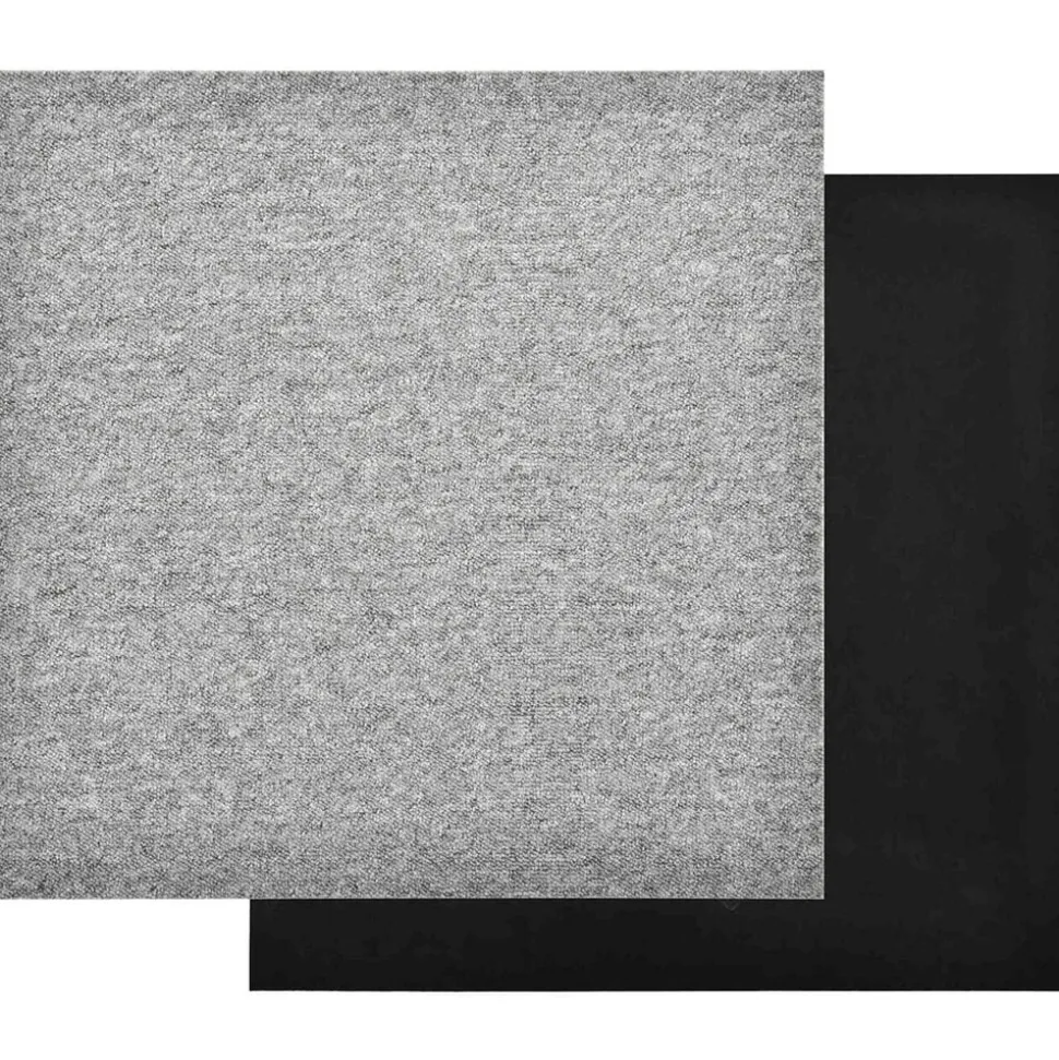 vidaXL Tapijt 20 pcs Lichtgrijs 50 x 50 cm 100% Polypropyleen