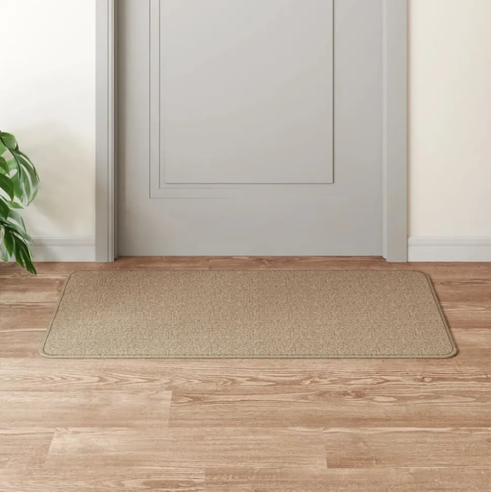 vidaXL Tapijtloper 50x100 cm sisal-look zandkleurig
