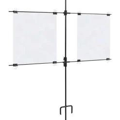 vidaXL Targetkaartstandaard met schietkaarten 78x76 cm staal