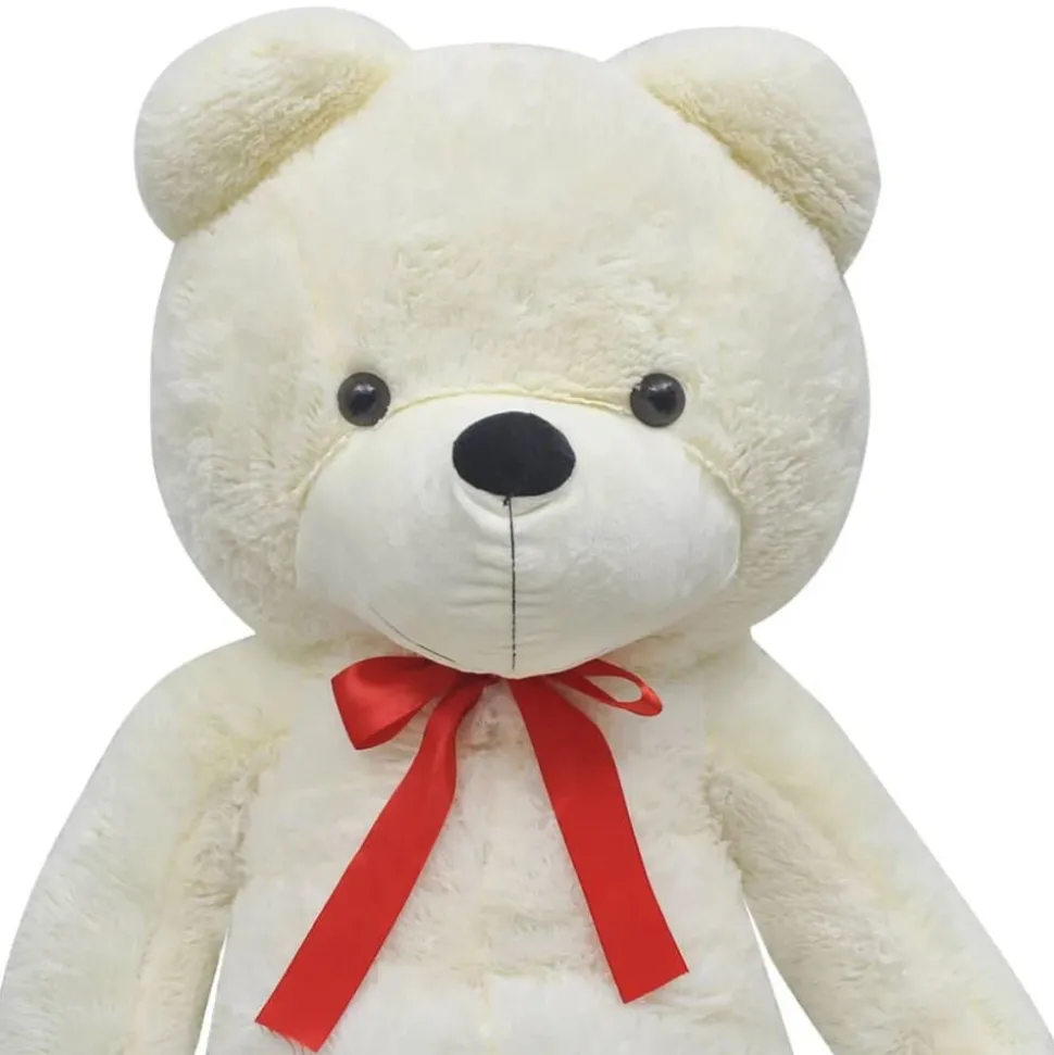 vidaXL Teddybeer 170 cm pluche wit