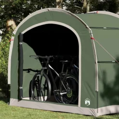 vidaXL Tent met dak met opslag Groen 268 x 240 x 191 cm Polyester