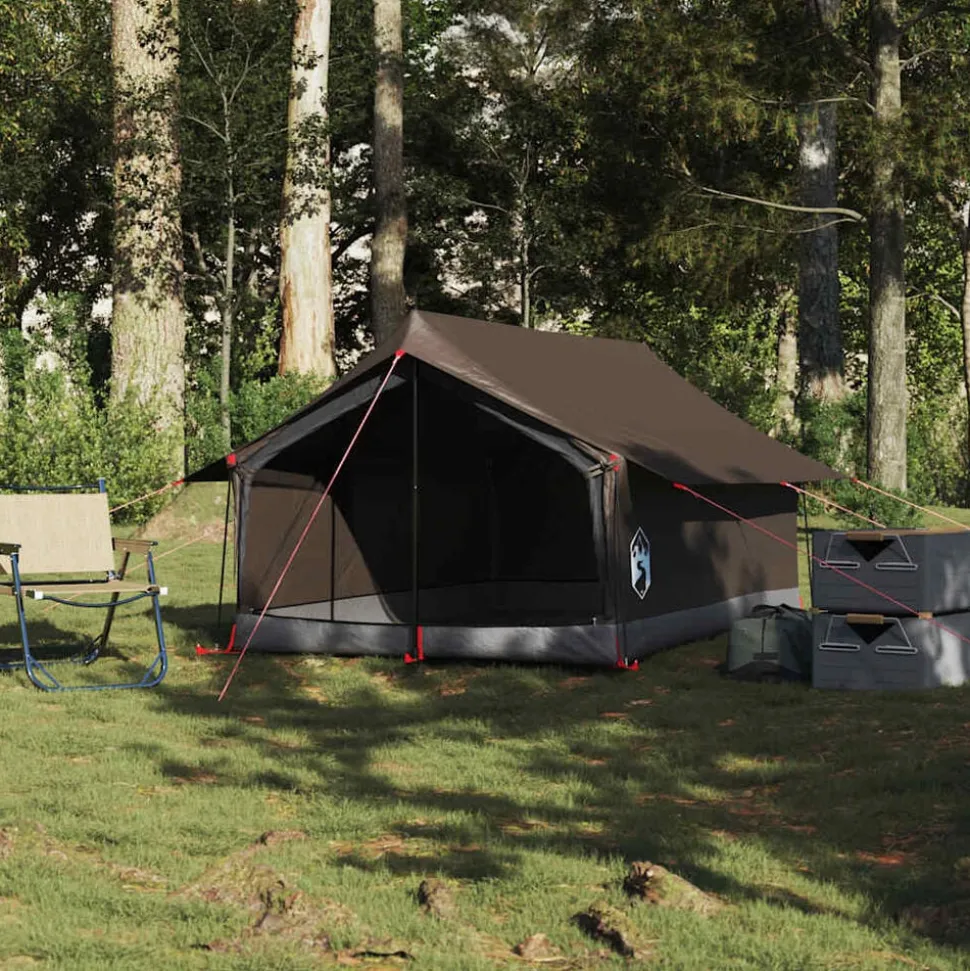 vidaXL Tent 2-persoons waterdicht bruin