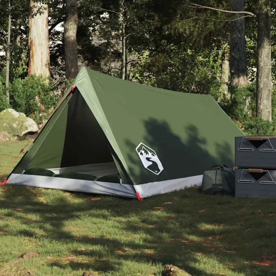 vidaXL Tent 2-persoons waterdicht olijfgroen