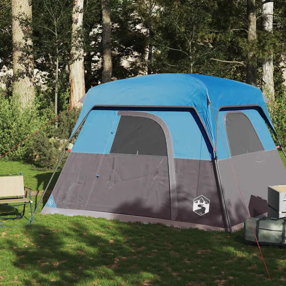 vidaXL Tent 4-persoons waterdicht blauw