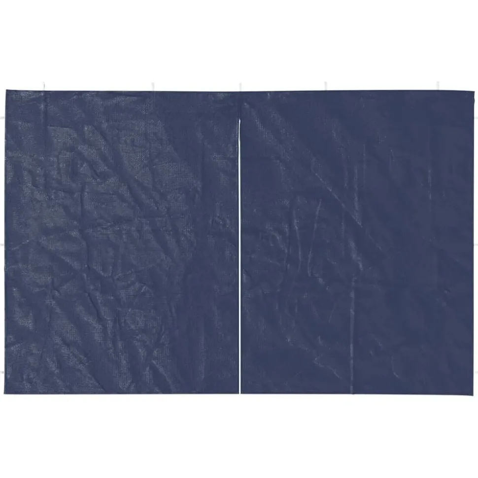 vidaXL Tentwanden met ritssluiting PE blauw 2 st