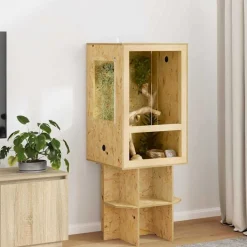 vidaXL Terrarium Bruin 50 x 50 x 80 cm OSB