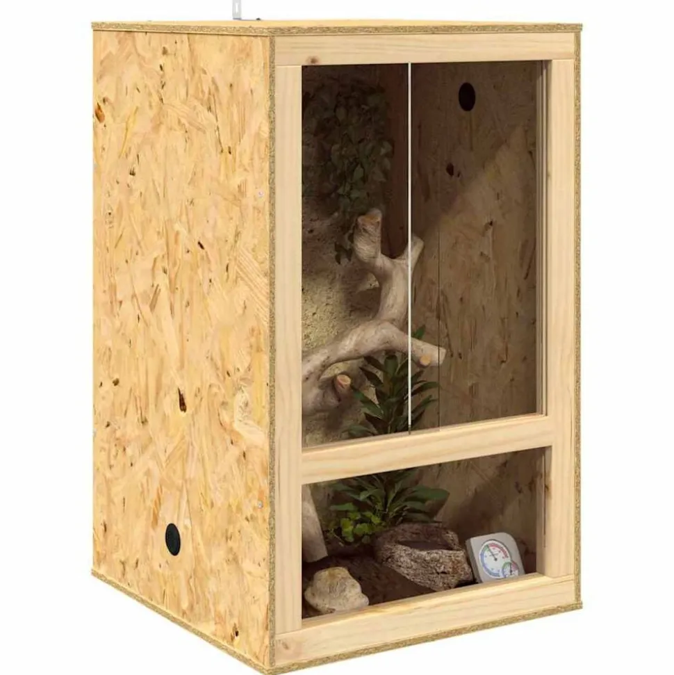 vidaXL Terrarium Bruin 50 x 50 x 80 cm OSB