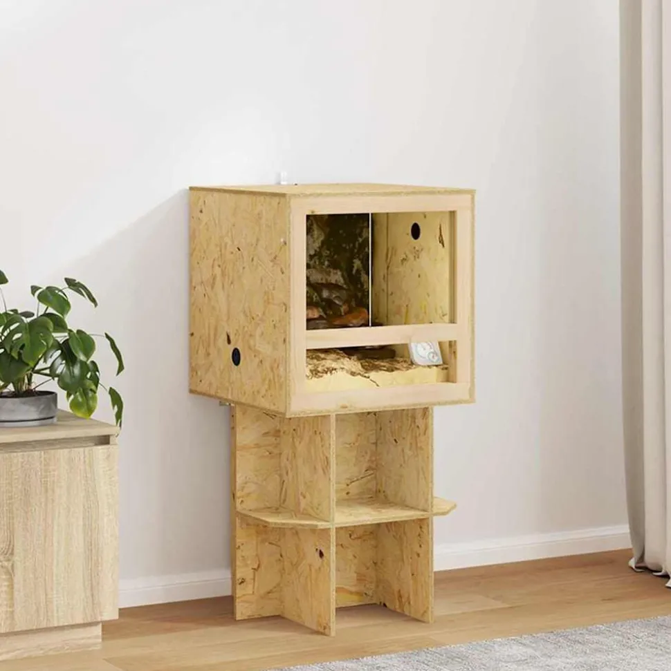 vidaXL Terrarium Bruin 50 x 50 x 100 cm OSB