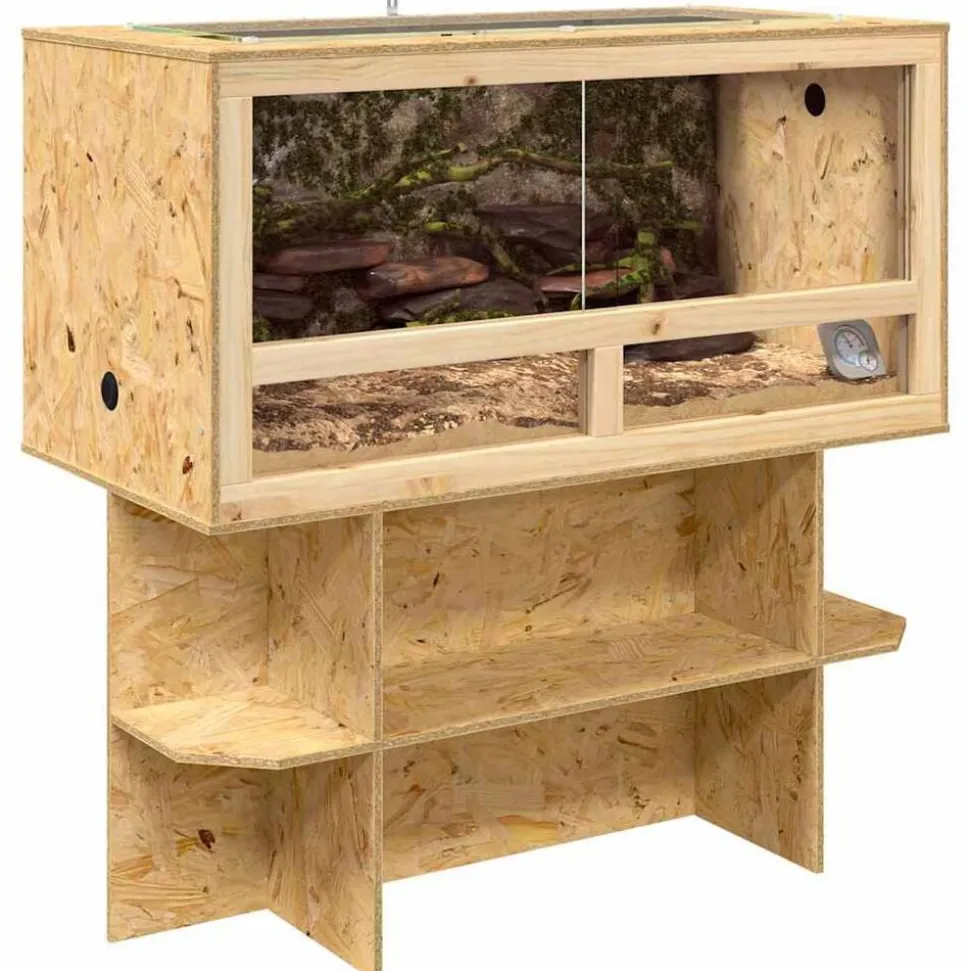 vidaXL Terrarium Bruin 100 x 50 x 100 cm OSB