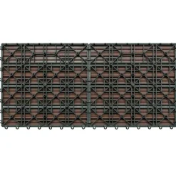 vidaXL Terras Tegel 6 pcs Bruin 60 x 30 cm WPC