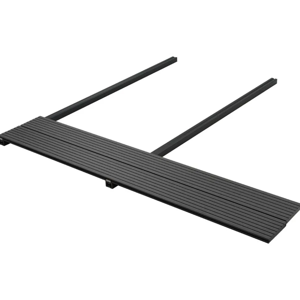 vidaXL Terrasplank 4 pcs Zwart WPC