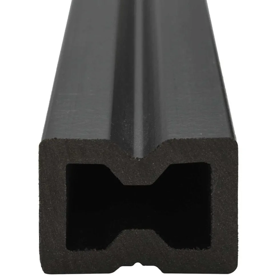 vidaXL Terrasplank 4 pcs Zwart WPC