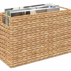 vidaXL Tijdschrift Manden 2 pcs Naturel 39 x 14 x 25 cm Waterhyacint