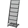 vidaXL Tijdschriftenrek zwart 47,5x43x133 cm A4