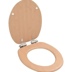 vidaXL Toiletbril met soft-close deksel bamboe MDF