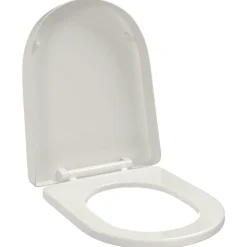 vidaXL Toiletbril soft-close vierkant wit