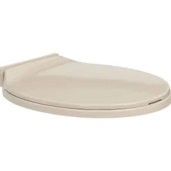 vidaXL Toiletbril soft-close ovaal abrikooskleurig