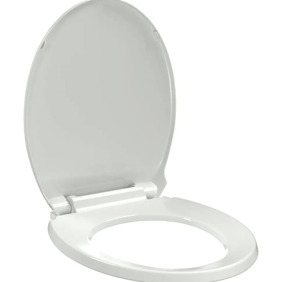 vidaXL Toiletbril soft-close ovaal wit