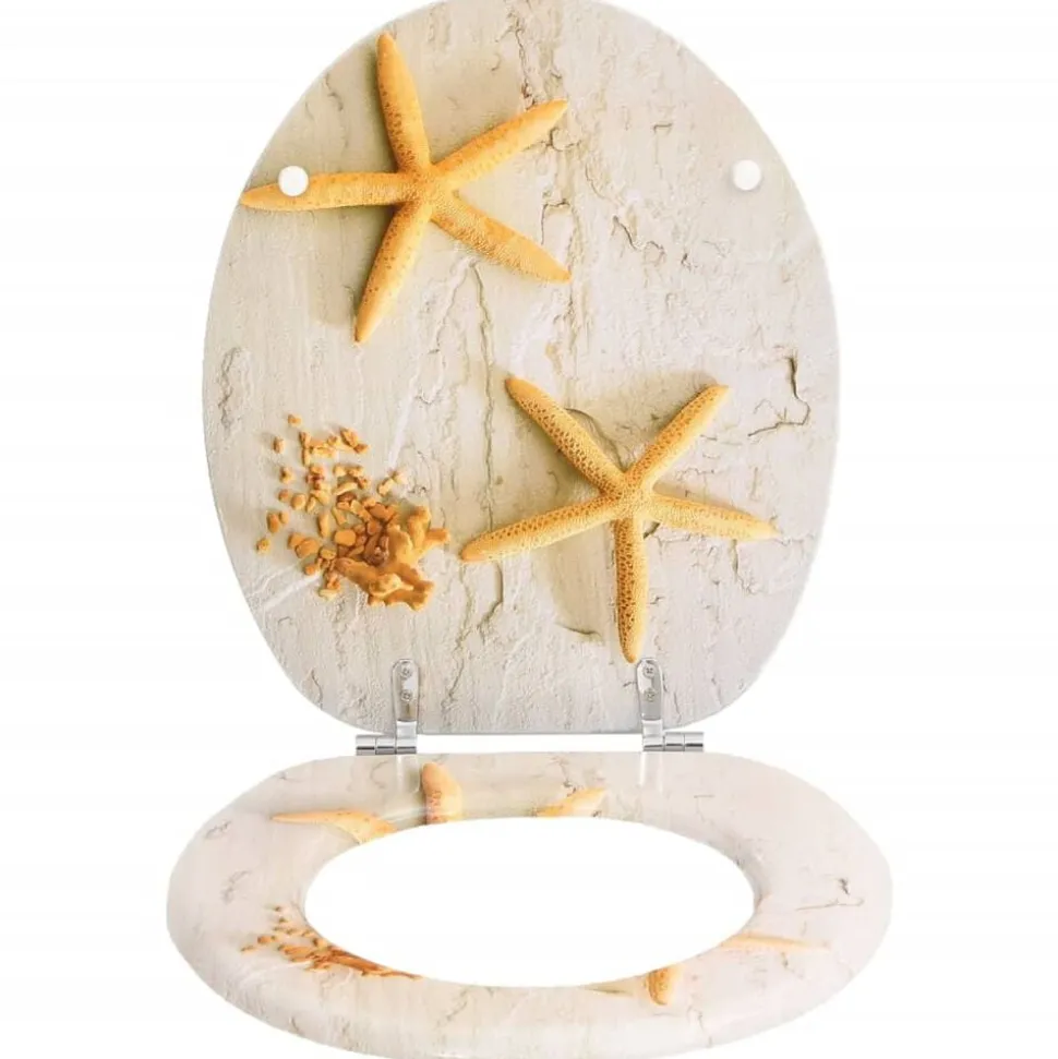 vidaXL Toiletbril zeester MDF