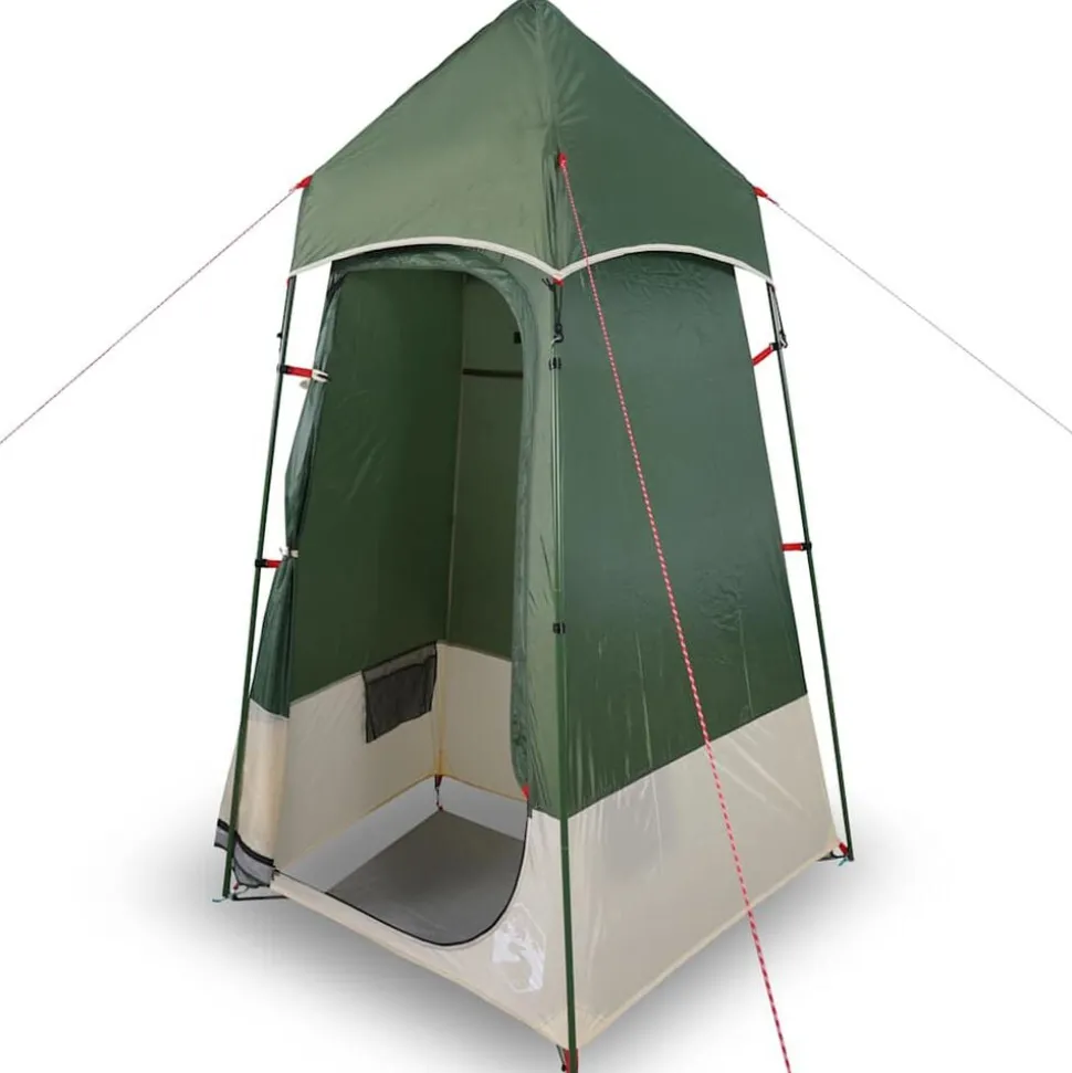 vidaXL Toilettent waterdicht groen