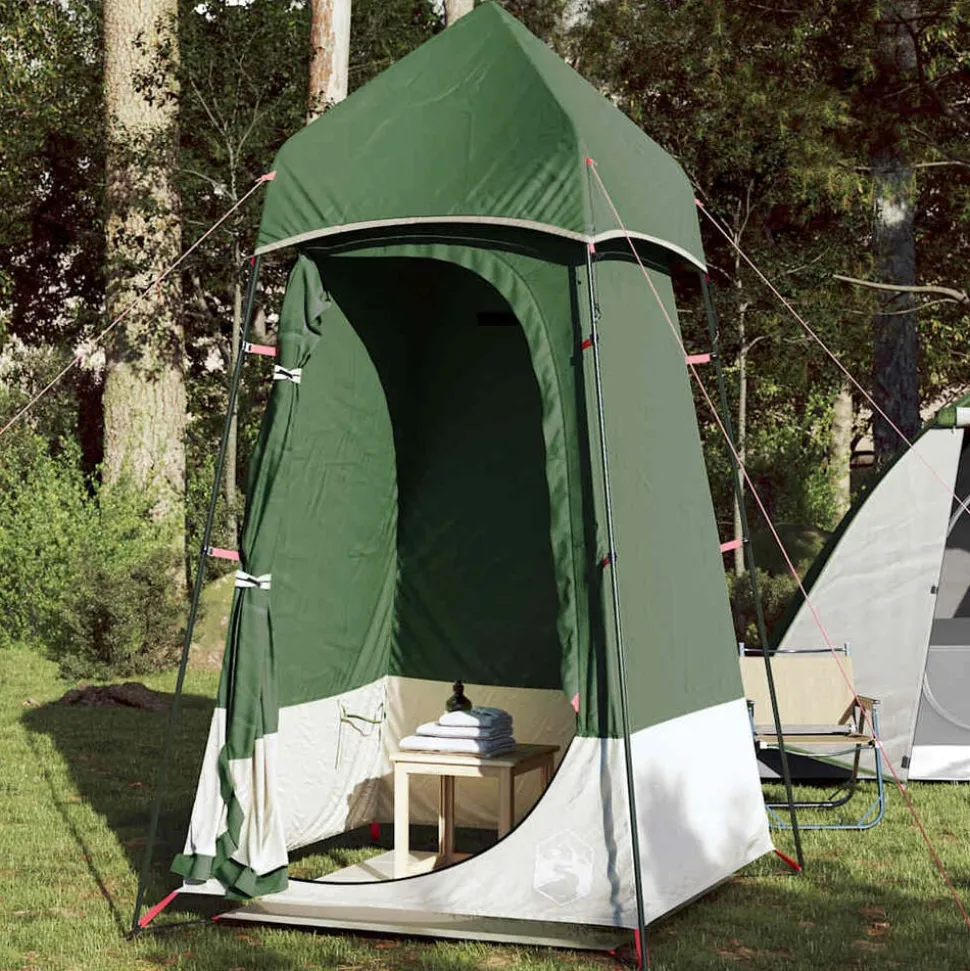vidaXL Toilettent waterdicht groen
