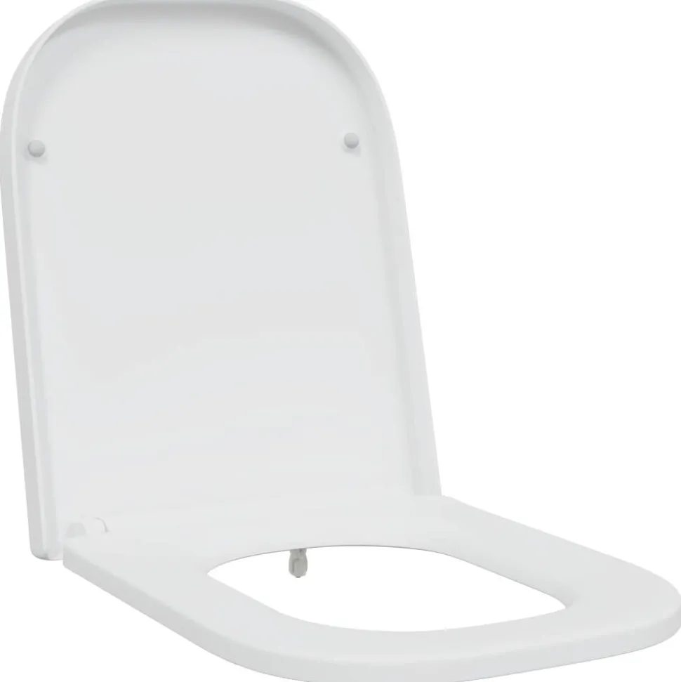 vidaXL Toiletzitting Wit 47,5 x 35 x 3,6 cm Duroplast