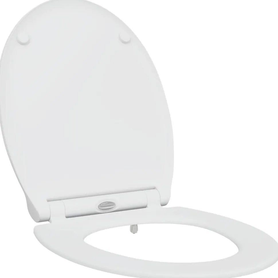 vidaXL Toiletzitting Wit 47 x 37,5 x 3,8 cm Duroplast