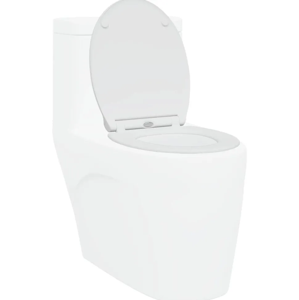 vidaXL Toiletzitting Wit 47 x 37,5 x 3,8 cm Duroplast