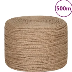 vidaXL Touw 100% jute 6 mm 500 m