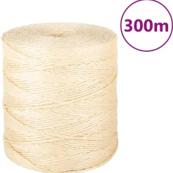 vidaXL Touw 2 mm 300 m 100% sisal