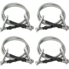 vidaXL Touwen met karabijnhaak 4 st rubber
