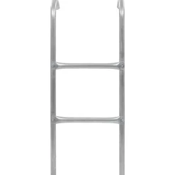 vidaXL Trampolineladder met 2 sporten 72 cm staal zilverkleurig (geschikt voor 65 cm hoogte)