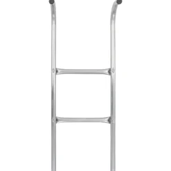 vidaXL Trampolineladder met 2 sporten 72 cm staal zilverkleurig (geschikt voor 65 cm hoogte)