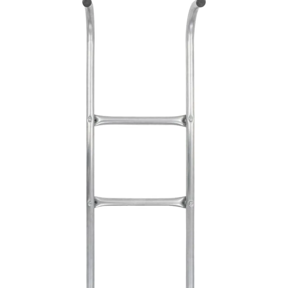 vidaXL Trampolineladder met 2 sporten 72 cm staal zilverkleurig (geschikt voor 65 cm hoogte)