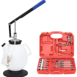 vidaXL Transmissievloeistofvuller automatisch met gereedschapsset 7,5L