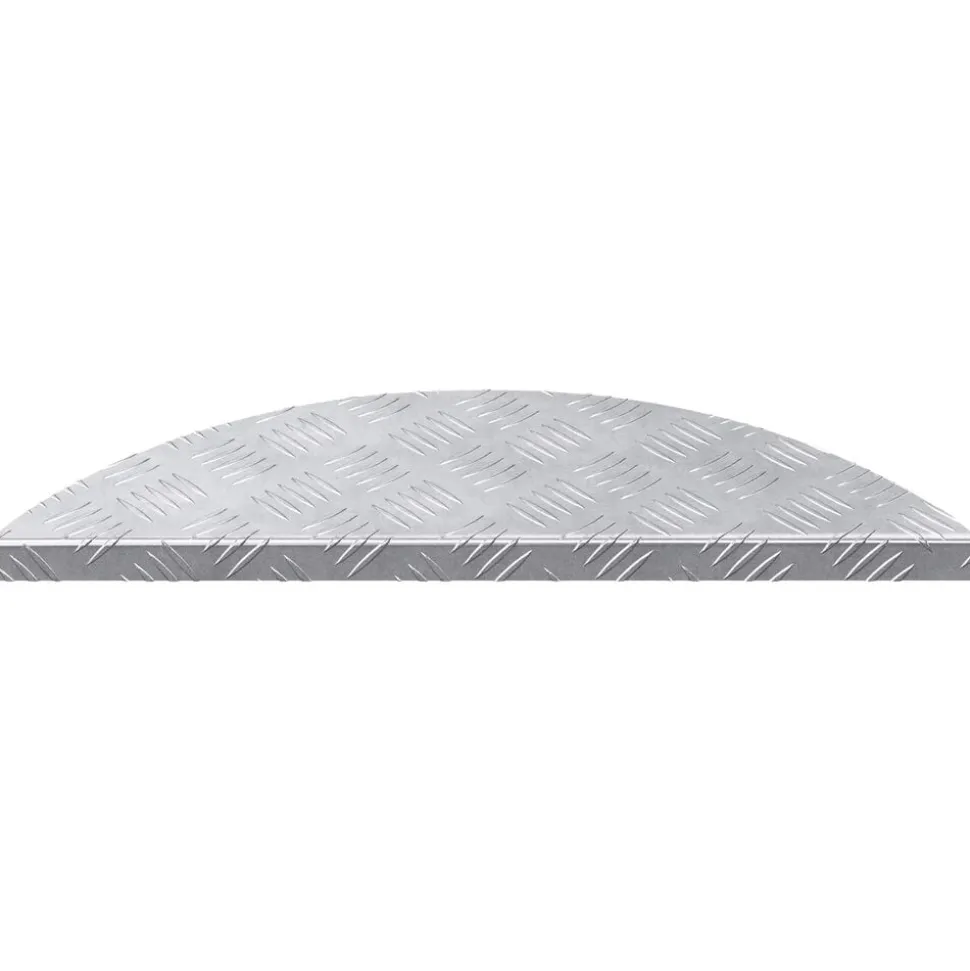 vidaXL Trap Tread 5 pcs Zilver 60 x 18 x 2,5 cm Aluminium